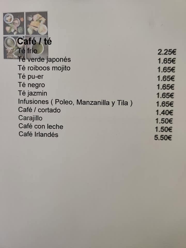 Carta de Restaurante Wok Llíria